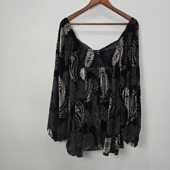 Velvet Burnout Mini Dress Black Babydoll Sweetheart Fairy Grunge Whimsigoth - Picture 6 of 13